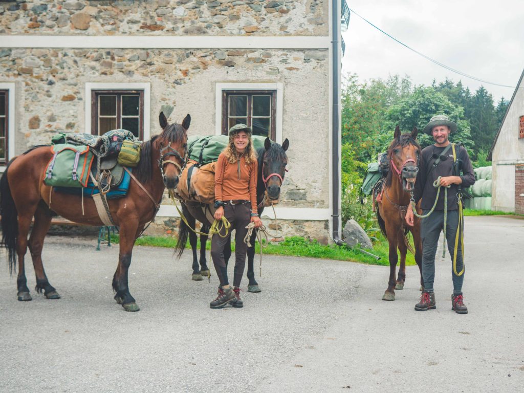 Ashley et Quentin - aventure à cheval Galibier